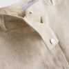 Linen-blend pleated bermuda shorts Linen-blend pleated bermuda shorts