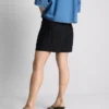 Linen blend pleated shorts Linen blend pleated shorts