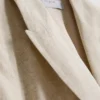 Linen-blend short-sleeve blazer Linen-blend short-sleeve blazer