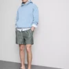 Linen blend striped shorts Linen blend striped shorts