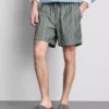 Linen blend striped shorts Linen blend striped shorts