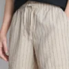 Linen blend striped shorts Linen blend striped shorts