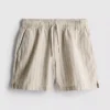 Linen blend striped shorts Linen blend striped shorts