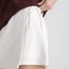 Linen blend tie side mini skort Linen blend tie side mini skort