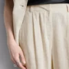 Linen-blend wide-leg pants Linen-blend wide-leg pants
