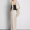 Linen-blend wide-leg pants Linen-blend wide-leg pants