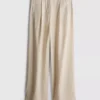 Linen-blend wide-leg pants Linen-blend wide-leg pants