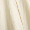 Long sleeve linen blend shirt