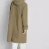 Longline cinched hooded raincoat Longline cinched hooded raincoat