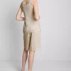 Longline linen blend waistcoat Longline linen blend waistcoat