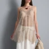 Longline sheer lace cami top Longline sheer lace cami top