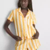 Love to lounge cotton ruffle pajama shirt Love to lounge cotton ruffle pajama shirt