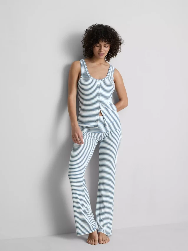 Love to lounge ribbed striped pajama cami Love to lounge ribbed striped pajama cami