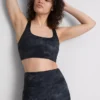 Marble print racerback active crop top Marble print racerback active crop top