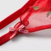 Mesh embroidered cherry underwear set Mesh embroidered cherry underwear set