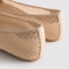 Mesh square ballet pumps