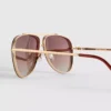 Metal aviator-style sunglasses Metal aviator-style sunglasses