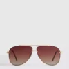 Metal aviator-style sunglasses Metal aviator-style sunglasses