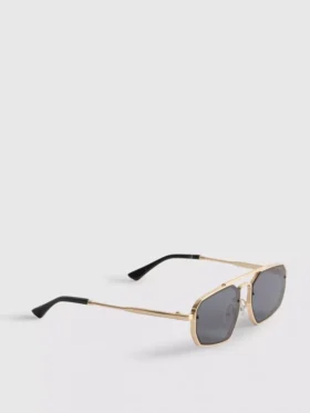 Metal geometric sunglasses