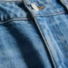 Mid-rise cotton denim straight-leg jeans