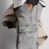 Mid-rise loose cargo jeans Mid-rise loose cargo jeans
