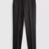 Mid rise pleated stretch pants Mid rise pleated stretch pants