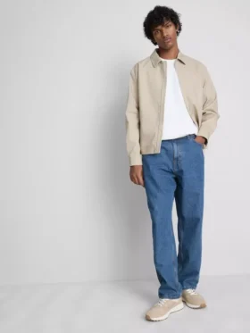 Mid-rise relaxed jeans