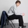 Mid-rise relaxed straight leg jeans
