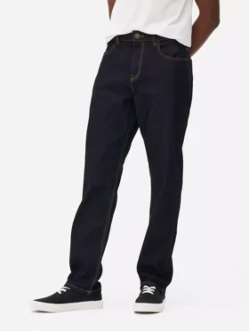 Mid-rise straight leg jeans