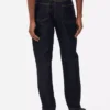 Mid-rise straight leg jeans