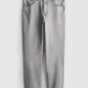 Mid-rise straight-leg jeans