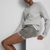 Mid-rise turn-up denim shorts Mid-rise turn-up denim shorts
