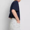 Mid-rise turn-up denim shorts Mid-rise turn-up denim shorts