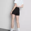 Mid-rise turn-up denim shorts Mid-rise turn-up denim shorts