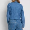 Mid-rise turn-up denim shorts Mid-rise turn-up denim shorts