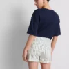 Mid-rise turn-up denim shorts Mid-rise turn-up denim shorts