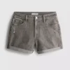 Mid-rise turn-up denim shorts Mid-rise turn-up denim shorts
