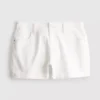 Mid-rise turn-up denim shorts Mid-rise turn-up denim shorts