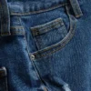 Mid-rise turn-up denim shorts Mid-rise turn-up denim shorts