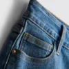 Mid-rise turn-up denim shorts Mid-rise turn-up denim shorts