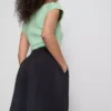 Mid-rise wide leg culotte pants Mid-rise wide leg culotte pants