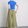 Mid-rise wide leg culotte pants Mid-rise wide leg culotte pants