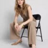 Mid-rise wide-leg pants Mid-rise wide-leg pants