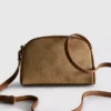 Mini faux suede crossbody purse Mini faux suede crossbody purse