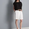 Modal rich cropped drape top Modal rich cropped drape top