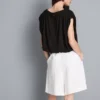 Modal rich cropped drape top Modal rich cropped drape top