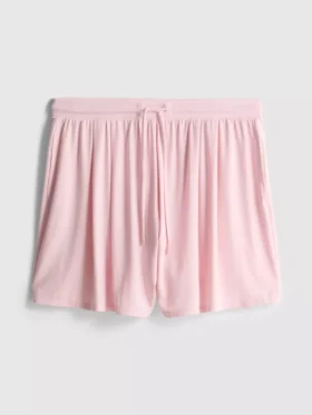 Modal rich drawstring pajama shorts
