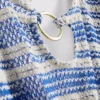 O-ring crochet stripe beach dress O-ring crochet stripe beach dress