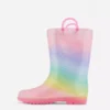 Ombra glitter rain boots