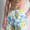 Orange textured swimming shorts Orange textured swimming shorts